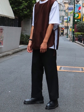 「ワークベスト」｜Shotaroさん（メンズ・172cm）の秋コーディネート