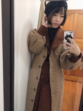 「TAIPEI」｜「アイテム（ダッフルコート）」を使った、🌚ғan вυттer🌝さん（レディース・153cm）の冬コーディネート
