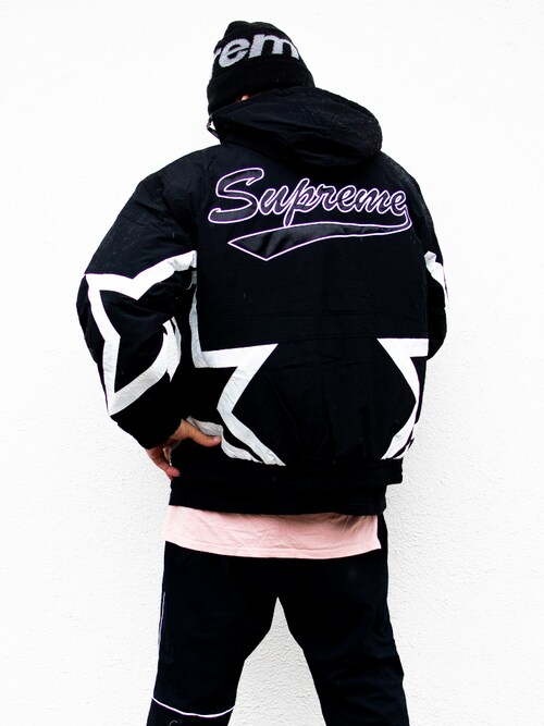 supreme star puffy jacket