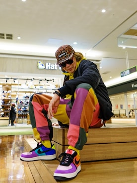 「Supreme （シュプリーム）のアイテム（MA-1）」を使った、HYS-TKさん（メンズ・178cm）の冬コーディネート