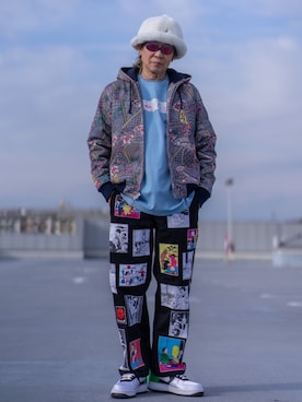 「NOAH（ノア）のアイテム（トップス）」を使った、HYS-TKさん（メンズ・178cm）の冬コーディネート
