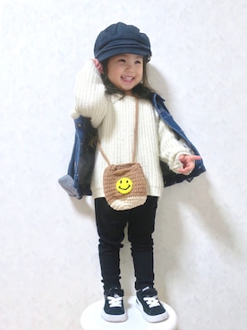 uuume＊さん（キッズ・80cm）の冬コーディネート