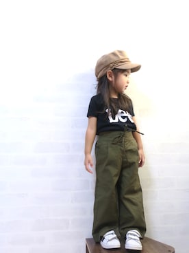 「カーキパンツ」｜uuume＊さん（キッズ・90cm）の秋コーディネート