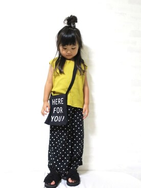 「D.fesense（ディーフェセンス）のアイテム（バッグ）」を使った、uuume＊さん（キッズ・100cm）の夏コーディネート