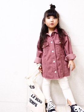 「BRANSHES（ブランシェス）のアイテム（レッグウェア）」を使った、uuume＊さん（キッズ・100cm）の春コーディネート