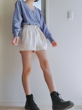 「日焼け対策」｜「アイテム（ブーツ）」を使った、Naccoさん（レディース・161cm）の夏コーディネート