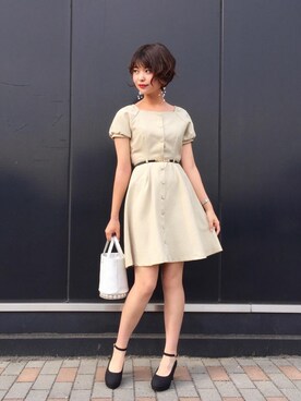 Majestic Legon マジェスティックレゴン の バックリボンベルト付ワンピ ワンピース Wear