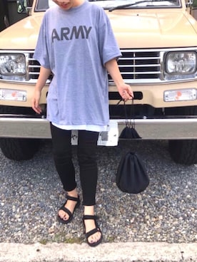 「軍物」｜「アイテム（その他）」を使った、ma☆さん（レディース・158cm）の夏コーディネート