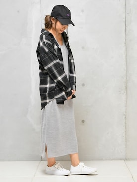 「カシミヤ」｜「アイテム（ワンピース/ドレス）」を使った、DaTuRa_STAFFさん（レディース・160cm）の秋コーディネート