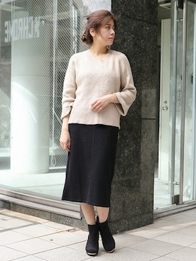 「スエット」｜DaTuRa_STAFFさん（レディース・160cm）の冬コーディネート