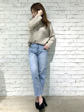 「カシミヤ」｜「アイテム（ワンピース/ドレス）」を使った、DaTuRa_STAFFさん（レディース・160cm）の冬コーディネート