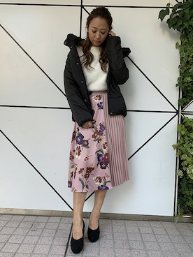 「DaTuRA（ダチュラ）のアイテム（ジャケット/アウター）」を使った、DaTuRa_STAFFさん（レディース・160cm）の冬コーディネート