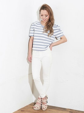 「アイテム（スーツパンツ）」を使った、DaTuRa_STAFFさん（レディース・152cm）の春コーディネート