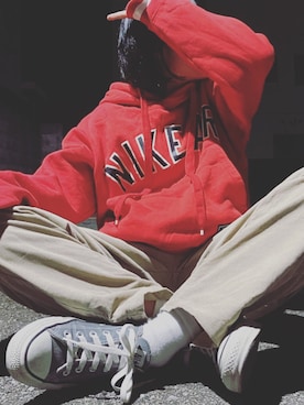 「NIKE AIR SLANT（ナイキエアスラント）のアイテム」を使った、tさん（レディース・153cm）の冬コーディネート