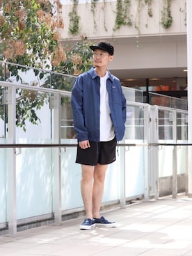 「CONVERSE（コンバース）のアイテム（スリッポン）」を使った、やましたさん（メンズ・175cm）の春コーディネート