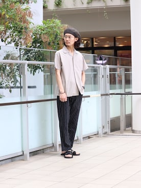 「Chaco（チャコ）のアイテム」を使った、やましたさん（メンズ・175cm）の春コーディネート