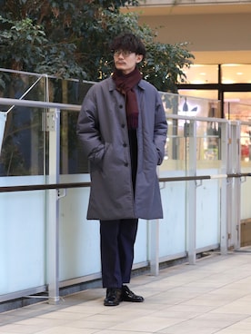 「URBAN RESEARCH DOORS（アーバンリサーチドアーズ）のアイテム（マフラー）」を使った、やましたさん（メンズ・175cm）の冬コーディネート