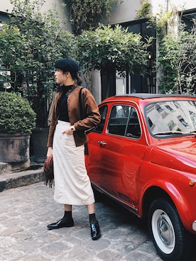 「A land（エーランド）のアイテム」を使った、Sarahmakさん（レディース・170cm）の秋コーディネート