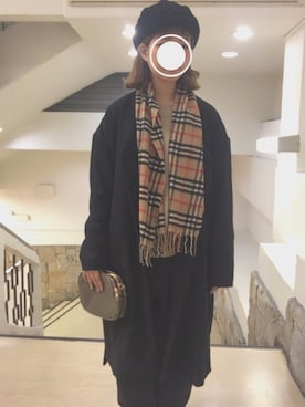 「SPINNS（スピンズ）のアイテム（トレンチコート）」を使った、スピンズ京都本店さん（レディース・158cm）の秋コーディネート