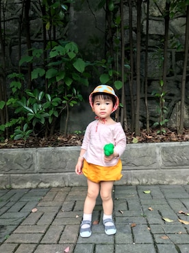 「Cienta（シエンタ）のアイテム」を使った、啊！童沐さん（レディース・80cm）の春コーディネート