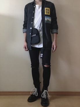 「Y-3（ワイスリー）のアイテム（アクセサリー）」を使った、nyrさん（メンズ・172cm）の春コーディネート