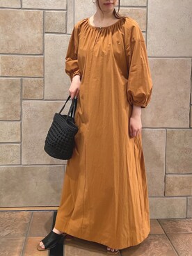 Rope Picnic ロペピクニック のワンピース オレンジ系 を使った人気ファッションコーディネート Wear