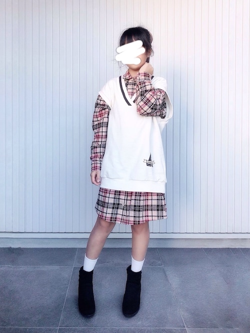 のの 0w0 Guのシャツワンピースを使ったコーディネート Wear