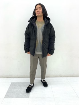 垣添拓哉さん（メンズ・167cm）の冬コーディネート