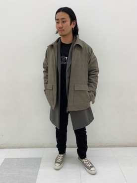 垣添拓哉さん（メンズ・167cm）の冬コーディネート