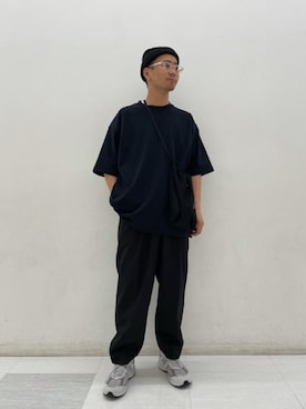 「EN ROUTE（アンルート）のアイテム（その他パンツ）」を使った、垣添拓哉さん（メンズ・167cm）の夏コーディネート