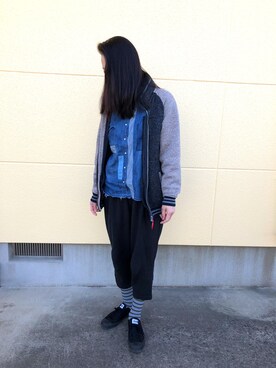「BEAMS（ビームス）のアイテム（その他アウター）」を使った、Sumatraさん（レディース・171cm）の春コーディネート