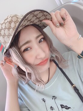 Gucci グッチ のキャップ ブラウン系 を使ったレディース人気ファッションコーディネート Wear