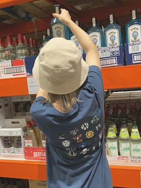 「Afends（アフェンズ）のアイテム（トップス）」を使った、YUUKA🦋さん（レディース・158cm）の夏コーディネート