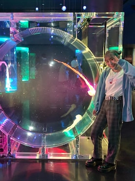 「Afends（アフェンズ）のアイテム（パンツ）」を使った、YUUKA🦋さん（レディース・158cm）の秋コーディネート