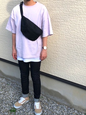 「アイテム（タンクトップ）」を使った、J.Jさん（メンズ・172cm）の夏コーディネート