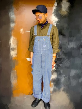 「チャイハネ（チャイハネ）のアイテム（バンダナ/スカーフ）」を使った、pandaaaanさん（メンズ・165cm）の春コーディネート