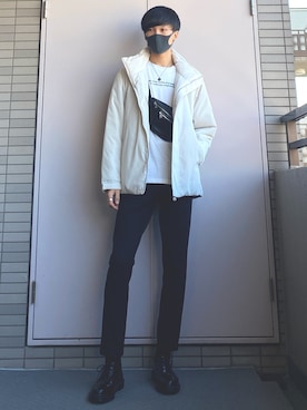「PLST（プラステ）のアイテム（ジャケット/アウター）」を使った、Wataruさん（メンズ・181cm）の冬コーディネート