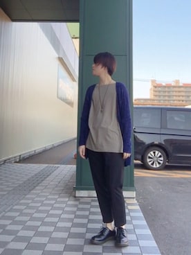 「Dr. Martens（ドクターマーチン）のDr.Martens (ドクターマーチン)/1461 3EYE GIBSON SHOES（その他シューズ）」を使った、batuさん（メンズ・162cm）の夏コーディネート