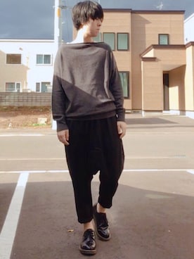 「antiqua」｜「アイテム（その他シューズ）」を使った、batuさん（メンズ・162cm）の春コーディネート