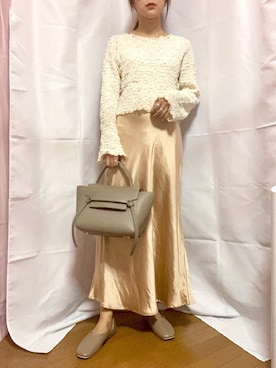 「CELINE」｜「アイテム（その他シューズ）」を使った、くるみこさん（レディース・158cm）の秋コーディネート