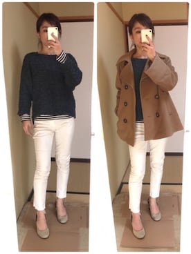 「緑ニット」｜y88nさん（レディース・153cm）の春コーディネート