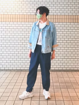 「TOMMY HILFIGER（トミーヒルフィガー）のアイテム（デニムジャケット）」を使った、うずらさん（メンズ・177cm）の秋コーディネート