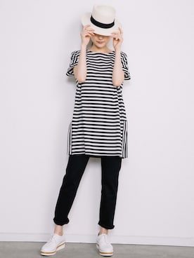 「eversince（エバーシンス）のアイテム」を使った、eversince_snap さん（レディース・162cm）の夏コーディネート