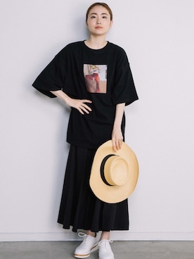 「eversince（エバーシンス）のアイテム」を使った、eversince_snap さん（レディース・162cm）の夏コーディネート