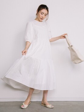 「eversince（エバーシンス）のアイテム」を使った、eversince_snap さん（レディース・162cm）の夏コーディネート