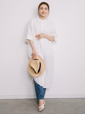「ZOZOでしか買えない」｜「アイテム（帽子）」を使った、eversince_snap さん（レディース・162cm）の夏コーディネート