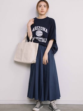 「eversince（エバーシンス）のアイテム」を使った、eversince_snap さん（レディース・162cm）の夏コーディネート