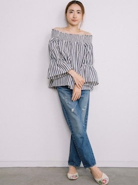 「eversince（エバーシンス）のアイテム」を使った、eversince_snap さん（レディース・162cm）の夏コーディネート