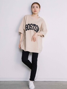 「eversince（エバーシンス）のアイテム」を使った、eversince_snap さん（レディース・162cm）の夏コーディネート