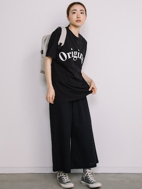 「アイテム（バックパック/リュック、グレー系）」を使った、eversince_snap さん（レディース・162cm）の夏コーディネート